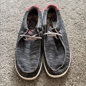 Hey Dude Charcoal and Pink Casual Shoes